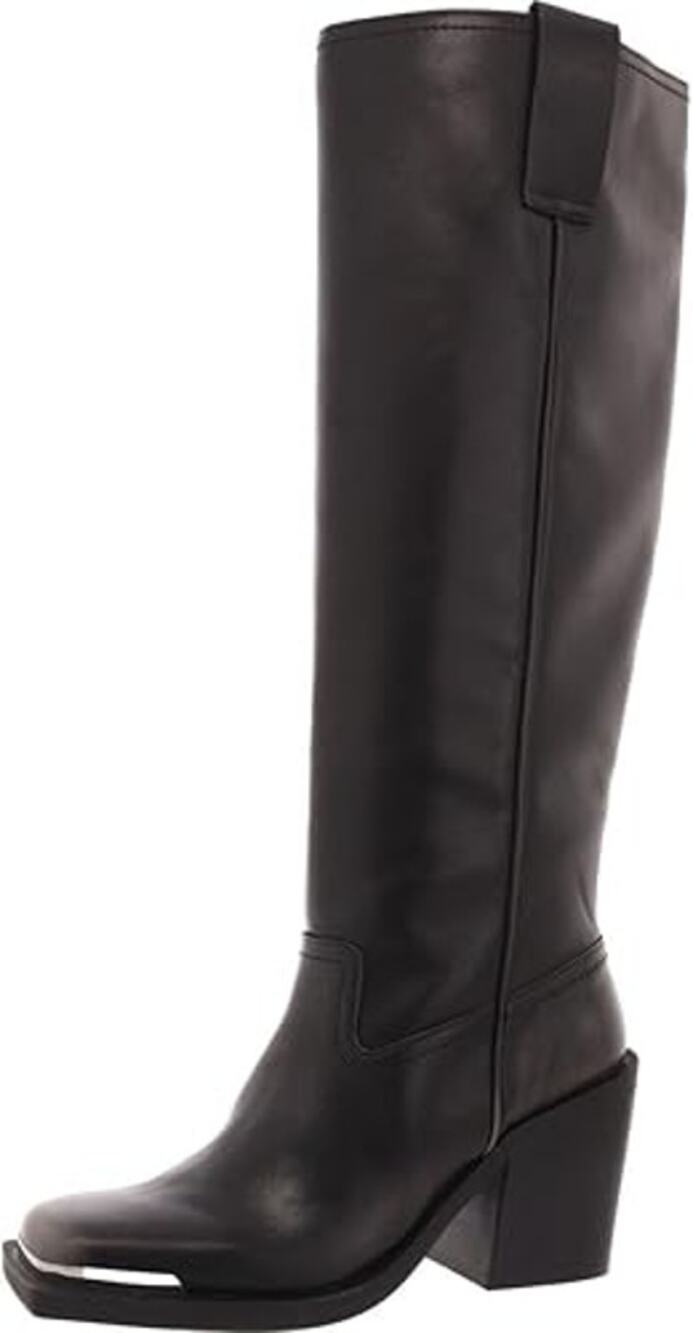 NEW Madden Girl Dollee Pull-On Embellished Moto Boots Distressed Size 6M Black